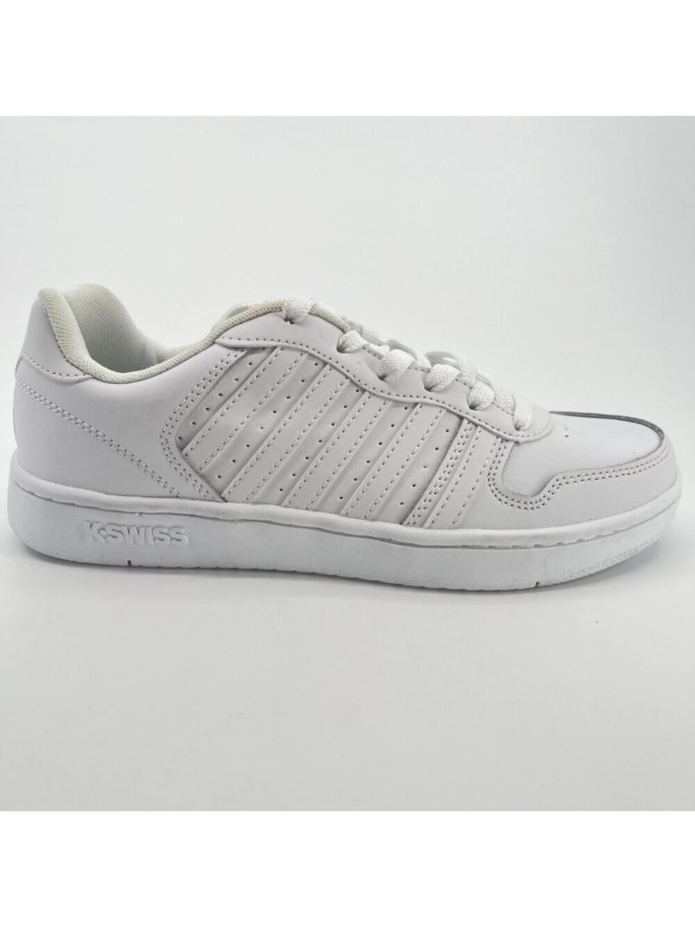 K-Swiss Court Palisades Womens Size 9 White Athletic Leather Shoes Sneakers